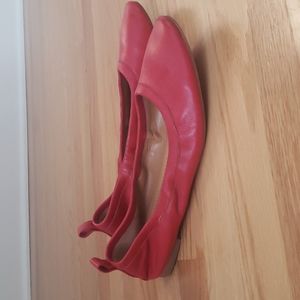 Jcrew red ballet slippers